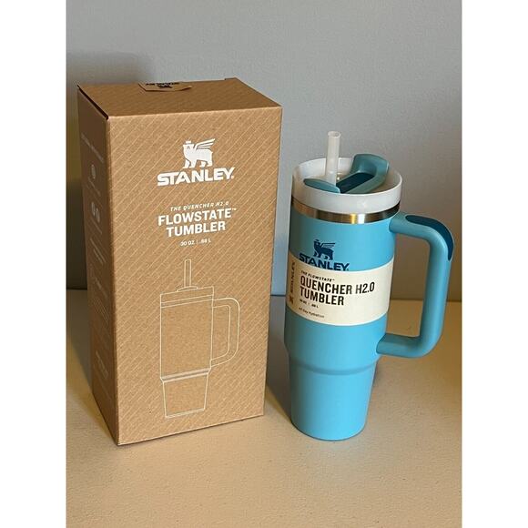 NWT STANLEY The Quencher H2.0 Flowstate Tumbler | 30 OZ, Pool - Picture 1 of 2